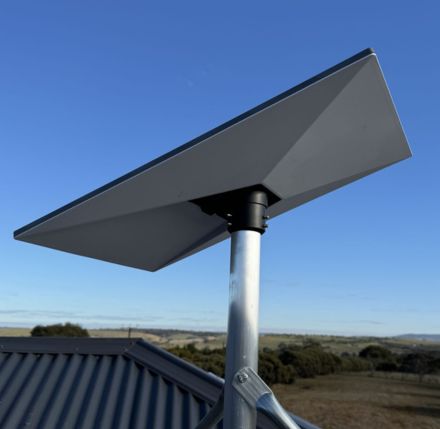 starlink dish installed on roof